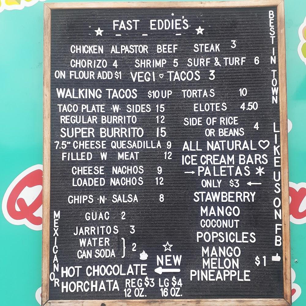 Fast Eddie's Tacos & More Inc. Menu image 1